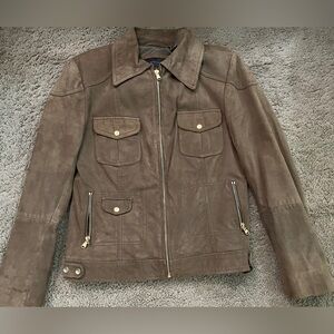 Elie Tahari leather jacket size small